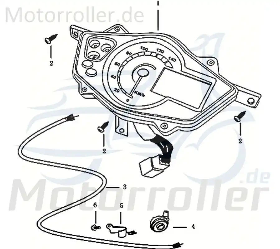 Ausverkauf Kreidler e-Florett 3.0 Tachowelle 733572 Tachoantriebswelle Tachometerantriebswelle Eleketroroller E-Roller E-Scooter