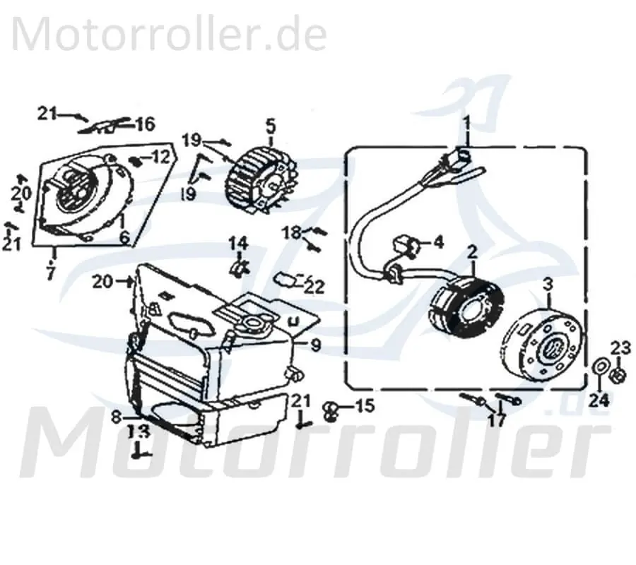 Neuheit Scheibe 12x24x2 Motorrad 125ccm 4Takt Kreidler 742105