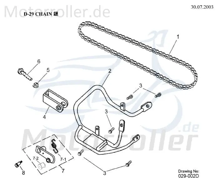 Top-Seller AEON Bundschraube Overland 180 Maschinenschraube 180ccm 4Takt Flanschschraube Flansch-Schraube Maschinen-Schraube Bund-Schraube Quad