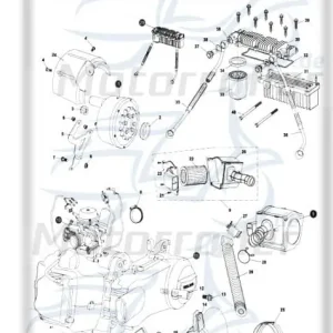 Letzte Chance Chunlan Chopper Schraube M8x75mm 125ccm 4Takt ABB-28-NO.-17 Bundschraube Maschinenschraube Flanschschraube Flansch-Schraube 244FM Moped