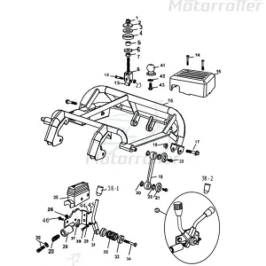 Begrenztes Angebot PGO Bundschraube M8x1,25x40mm Bugrider 250 Buggy 250ccm 4Takt Maschinenschraube Flanschschraube Flansch-Schraube Maschinen-Schraube