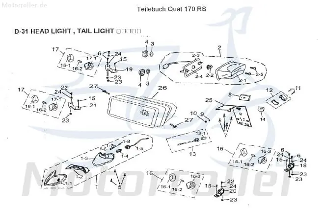 AEON Scheinwerfer-Sitz Cobra 180 RS Quad ATV 180ccm 4Takt Scheinwerferaufnahme 180ccm-4Takt Cobra 125 RS UTV Ersatzteil Service Mega-Angebot