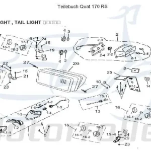 AEON Blinker rechts vorn Cobra 180 RS Blinklicht 180ccm 4Takt Signalleuchte Blinkleuchte Fahrtrichtungsanzeiger Blinkleuchten Winker Geprüft
