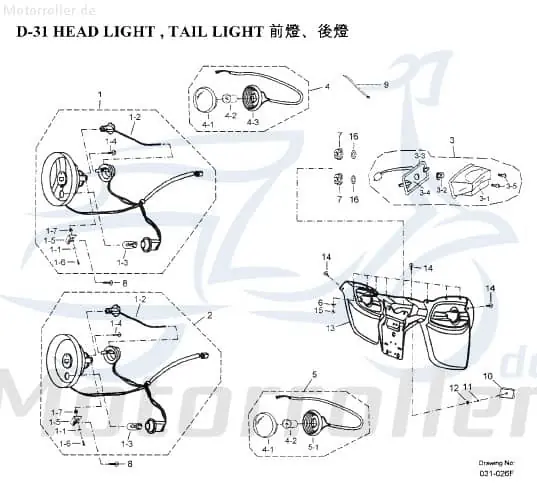 Angebot Aeon Overland 125 Reflektor Quad 125ccm 4Takt 33451-201-000 Strahler Rückstrahler Seitenreflektor ATV Overland 180 UTV Ersatzteil