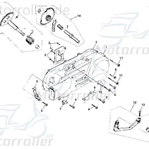 Anlasserzwischenrad Starterrad Tongjian Strassenbuggy 150 M150-1008310 Eppella ECM TBM Twister Hammerhead Wangye Kasea Buggy Markenware