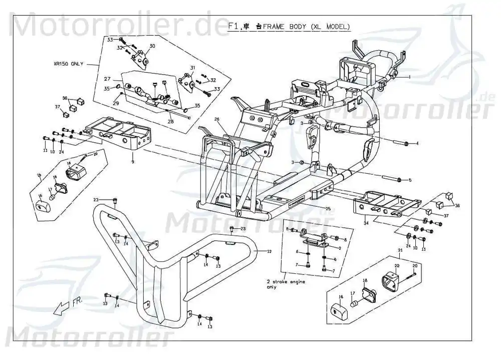 Frontbügel silber 72 Mit W/O Signallampe X06761047201 Super-Preis