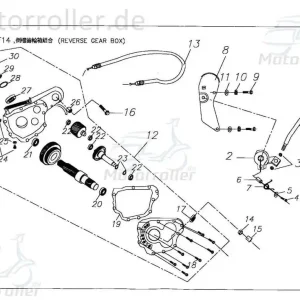 Zertifiziert Schalthebel komplett Schaltung X2451060000