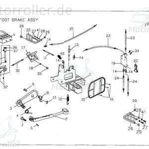 Zertifiziert Fussbremshebel Bremspedal X2468091000