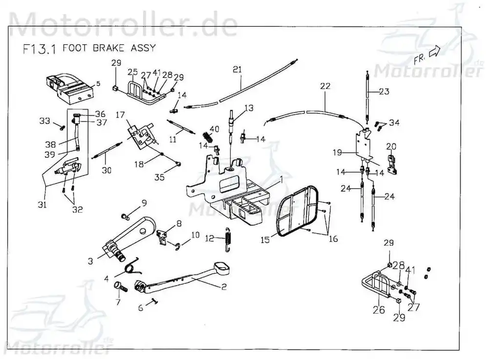 Zertifiziert Fussbremshebel Bremspedal X2468091000