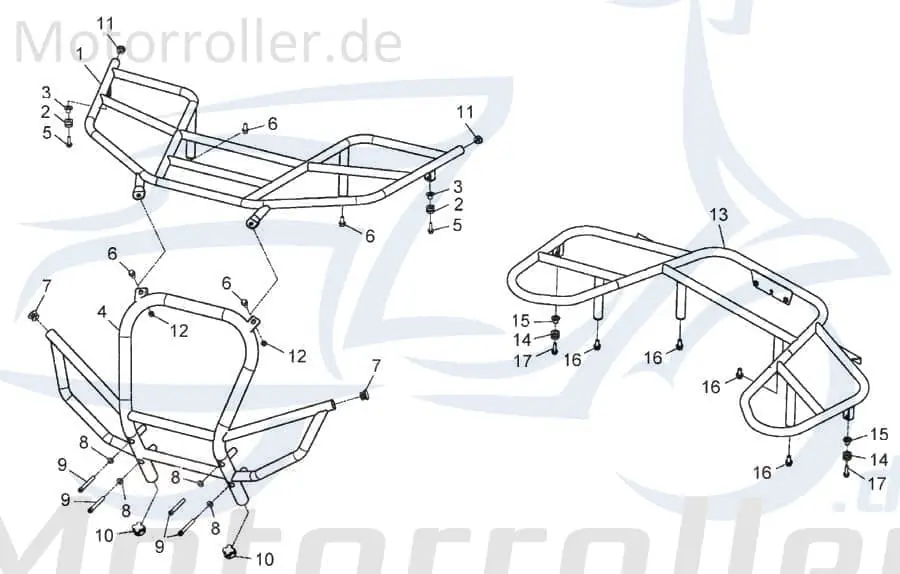 Adly ATV 700 Conquest EFI Gepäckträger vorne 695ccm 4Takt 61200-620-000 Quad UTV Ersatzteil Service Inpektion Direktimport Finale Aktion