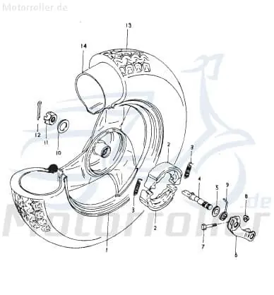 Neue Kollektion Eppella Eppelino 50 Bundmutter Roller 50ccm 2Takt GB6178-86 Sechskantmutter Flanschmutter Sechskant-Mutter Flansch-Mutter Bund-Mutter