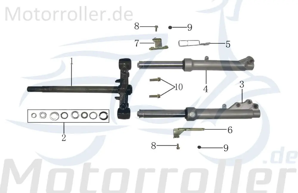 Geprüft Piaggio TPH 50 Typhoon Stoßdämpfer vorn links links vorn 50ccm 2Takt TB6A-090201000 vorne Feder-Bein Scooter Ersatzteil Service