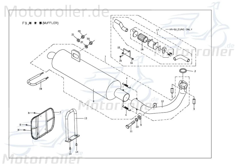 PGO Halter Bügel X-RIDER 50 Befestigung Halterung Haltebügel X04214506002 Halteblech Halte-Blech Halte-Bügel PGO 50ccm-2Takt Quad ATV Markenware