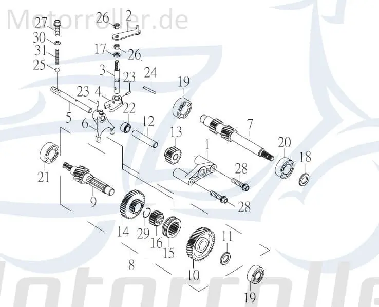 Kreidler F-Kart 170 Buchse Hülse 100ccm 2Takt 78550 Distanzhülse Lagerbuchse Distanz-Hülse Distanzbuchse Passhülse Passbuchse Service Angebot