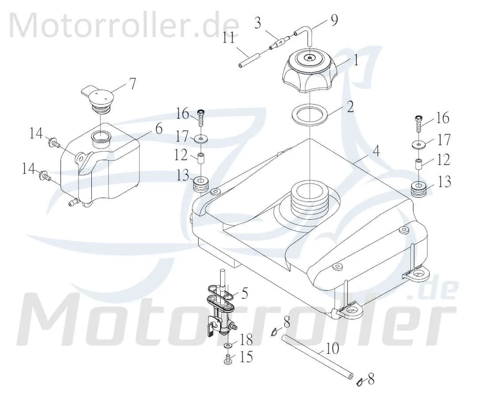 Kreidler F-Kart 170 Benzinschlauch 170ccm 4Takt 79817 Kraftstoffschlauch Kraftstoffleitung Gummischlauch Benzin-Schlauch Benzinleitung Expressversand