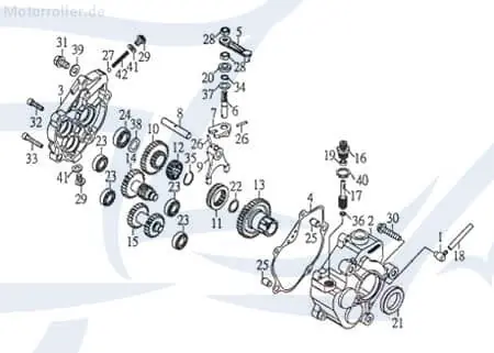 Super-Preis Rex Quad 50 Achse Bolzen Zapfen ATV 50ccm 2Takt 90880 Gewindestift Gewindebolzen Stehbolzen Stiftschraube Arretierbolzen SMC UTV