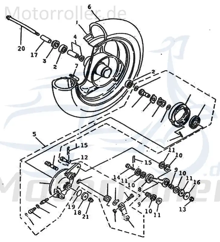 Abdeckscheibe Vorderrad 2 Motorroller Rex 25 79920 Online Kaufen
