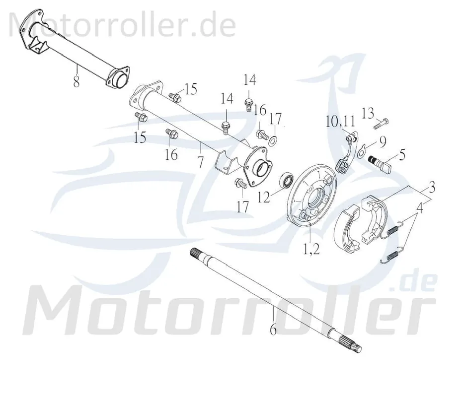 Kreidler F-Kart 170 Bremsteller 170ccm 4Takt 32315-CRS-00 Bremsankerplatte Bremsplatte Bremsabdeckplatte Deckel Trommelbremse Service Letzte Chance