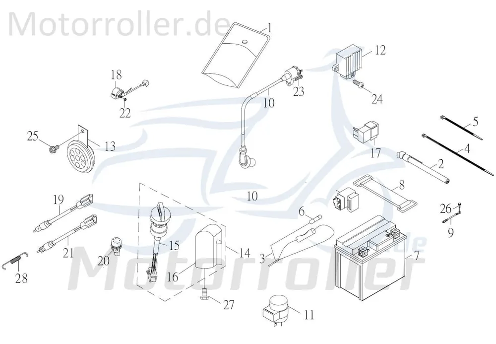 Kreidler F-Kart 170 Schlosssatz 170ccm 4Takt 90147 Tankverschluss Tank-Verschluss Tank-Deckel Schloss-Set Zünd-Schloss Schlossgarnitur Wochenendangebot