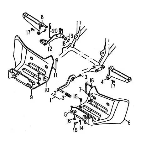 SMC Quad 170 Halter Befestigung 150ccm 4Takt 53236-RAM-00 Halterung Haltebügel Halteblech Halte-Blech Halte-Bügel 150ccm-4Takt ATV UTV Geprüft