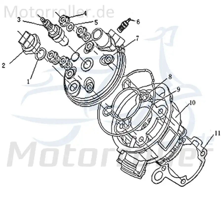 CPI SX 50 Supercross Zylinder Guss 50ccm 2Takt 1E40MB.01-02 Motorzylinder Grauguss Grauguss-Zylinder Gusszylinder Aluzylinder Moped Neuheit