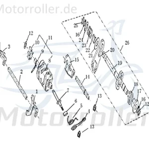 Arretierhebel Schaltwalze Kreidler DICE SM 50 LC Hebelarm 733092 Betätigungshebel Motorrad Supermoto 50 DD Ersatzteil Service Kracherpreis