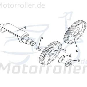 Antriebsrad Ausgleichswelle Kreidler DICE SM 50 LC 733108 Ritzel Antriebsritzel Zahnrad 50ccm 2Takt Motorrad Supermoto 50 DD Finale Aktion