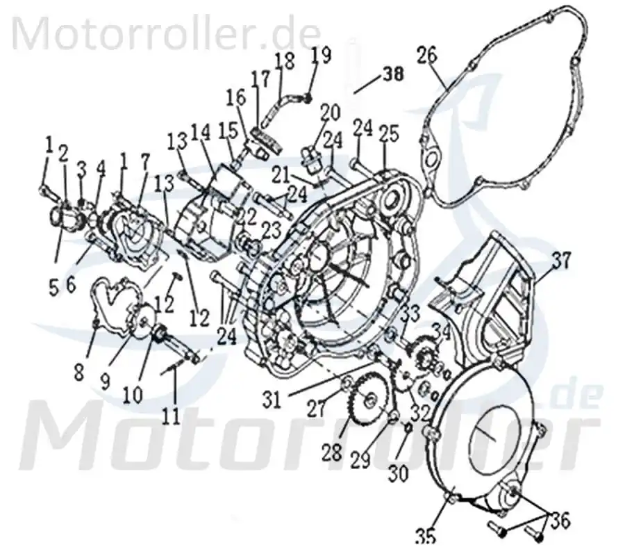 Jetzt Kaufen CPI SX 50 Supercross Dichtung SEAL 50ccm 2Takt 1E40MB.10-19 Wasserpumpe Abdichtung Gasket Motorrad Moped Ersatzteil