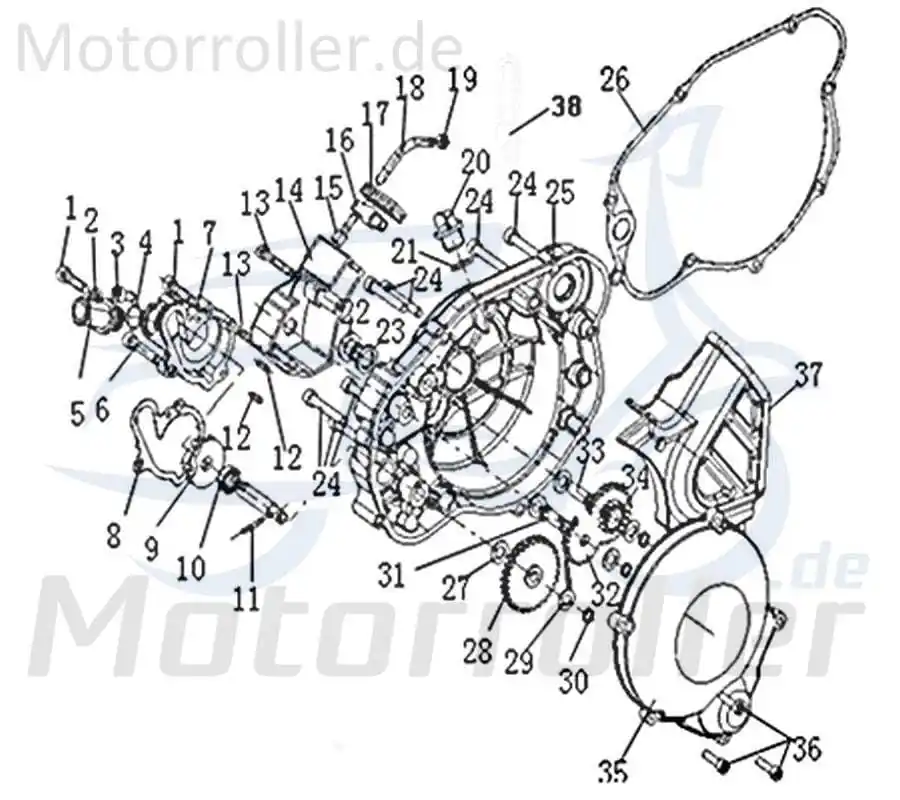 Passtift CPI SX 50 Supercross Passwelle 1E40MB.10-23 Passbolzen Motorrad Ersatzteil Service Inpektion Mega-Angebot