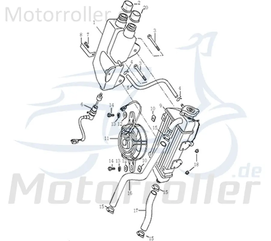 Garantierte Lieferung CPI SX 50 Supercross Schlauch D Wasser Gummischlauch Leitung 1E40MB.13.16 Zuleitung Ableitung Ersatzteil Service Inpektion Direktimport