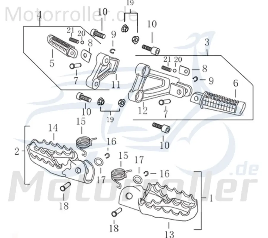 Zertifiziert Flanschmutter M8 Bundmutter Sechskant-Mutter Scooter 733224 Sechskantmutter Flansch-Mutter Maschinenmutter Maschinen-Mutter Bund-Mutter