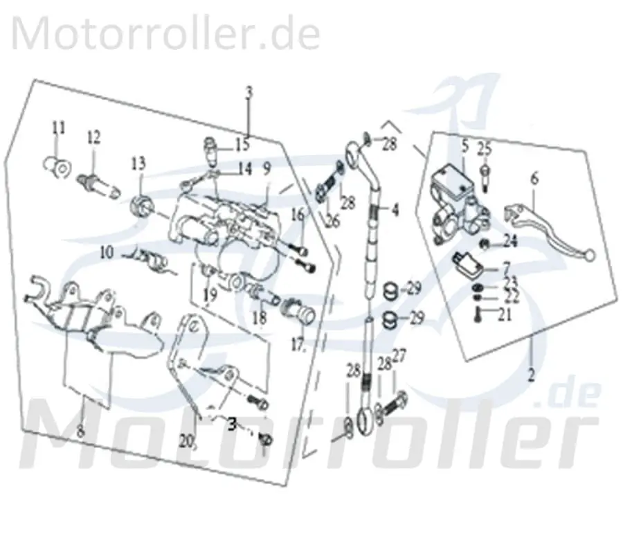 Bestseller CPI SX 50 Supercross Haltering 50ccm 2Takt 305-12Y2-002-004 Halterung Arretierung Haltebügel Halteblech Befestigungshalter Motorrad