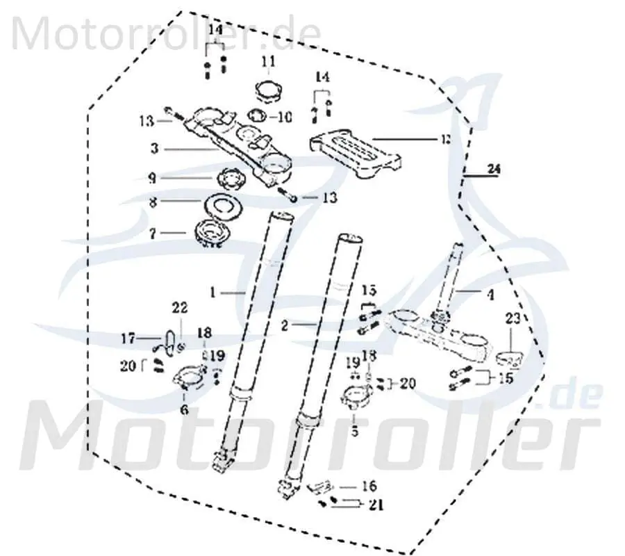Preis Gesenkt CPI SX 50 Supercross Lenkerbrücke 50ccm 2Takt 312-12Y2-001-Y Gabeljoch Motorrad Supermoto 50 DD Moped Ersatzteil Service Inpektion