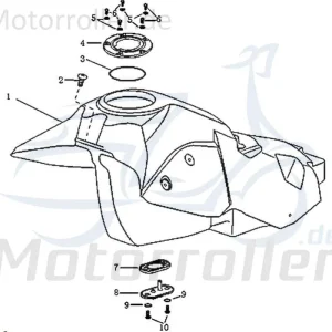 CPI Anschlussplatte Benzinhahn Kreidler Motorrad 409-12Y2-002 50ccm-2Takt DICE SM 50 LC Supermoto 50 DD Ersatzteil Service Inpektion Nur Heute