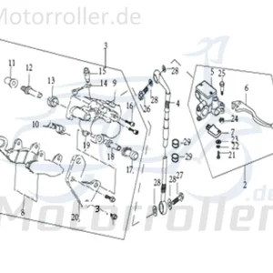 Aktuell Bundmutter CPI SX 50 Supercross 50ccm 700-12Y2-003-008 Sechskantmutter Flanschmutter Sechskant-Mutter Flansch-Mutter Bund-Mutter