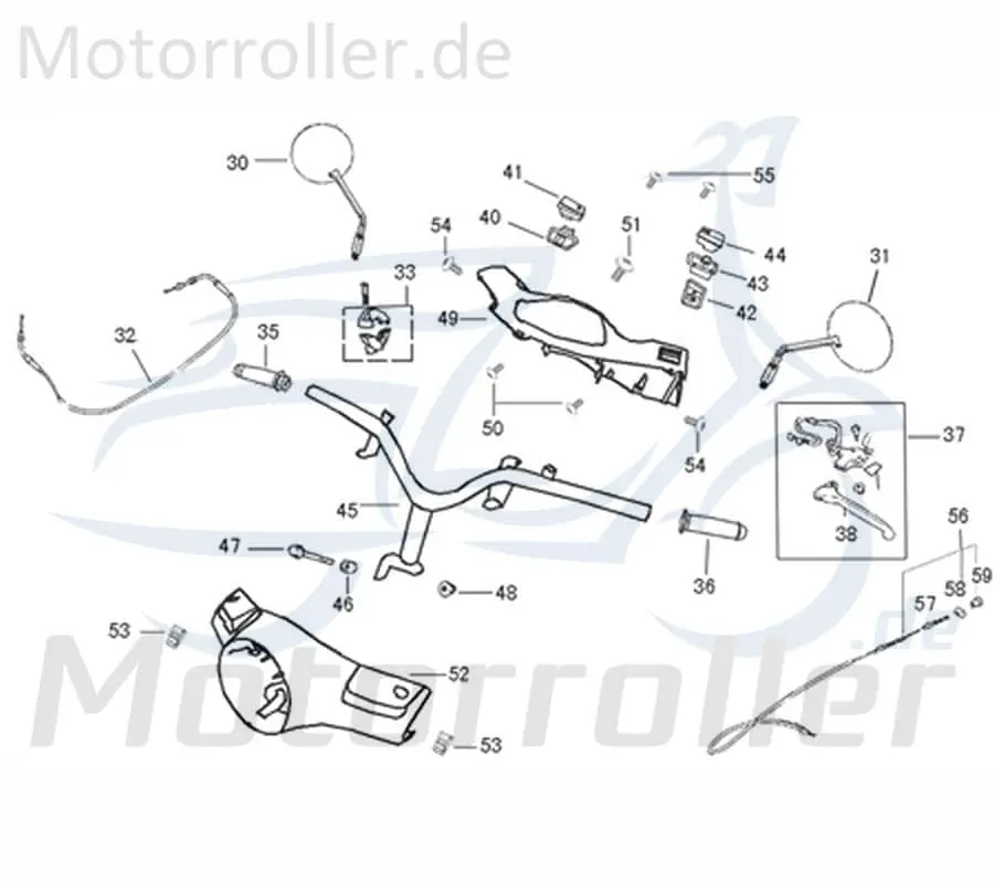 Kreidler Flory 50 Classic Gaszug 740017 Gasseilzug Gaskabel Gasbautenzug Bowdenzug Chokezug Direktkauf
