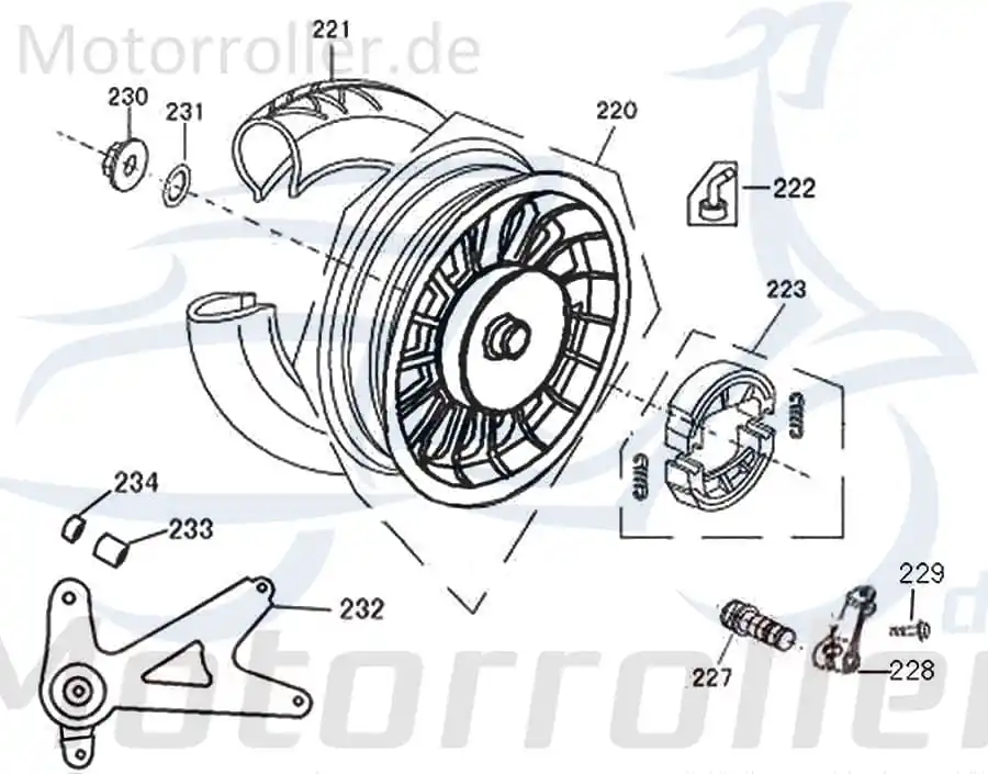Kreidler Flory 125 Classic Abstandshülse 50ccm 4Takt 42312-PS-9100 Distanzbuchse Abstandsbuchse 50ccm-4Takt Motorrad Luxxon Emily 50 Preis Gesenkt