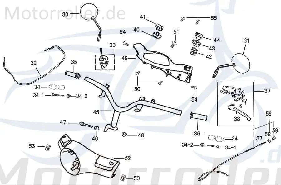 Preis Gesenkt Znen Schalter Hupe 35203-WY-9000 Knopf Hupenschalter Mokick Ersatzteil