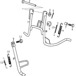 Bolzen Kreidler Florett RMC-E 50 Gewindebolzen Zapfen FIG34-7 Stehbolzen Gewindestift Arretierbolzen Stiftschraube Gewinde-Stift Sale