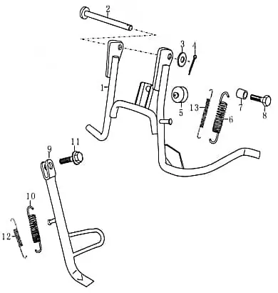 Bolzen Kreidler Florett RMC-E 50 Gewindebolzen Zapfen FIG34-7 Stehbolzen Gewindestift Arretierbolzen Stiftschraube Gewinde-Stift Sale