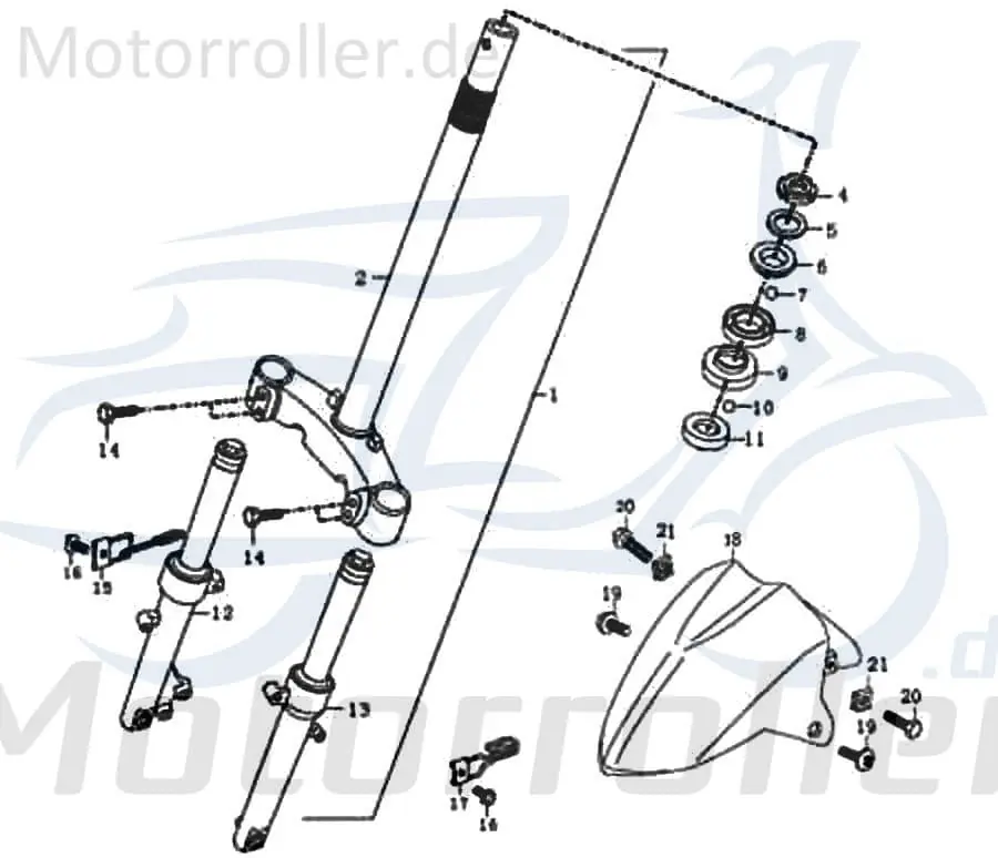 Neue Ware Rex Capriolo 50 4T Halter Befestigung 50ccm 4Takt FIG.32-15 Halterung Haltebügel Halteblech Halte-Blech Halte-Bügel 50ccm-4Takt Scooter