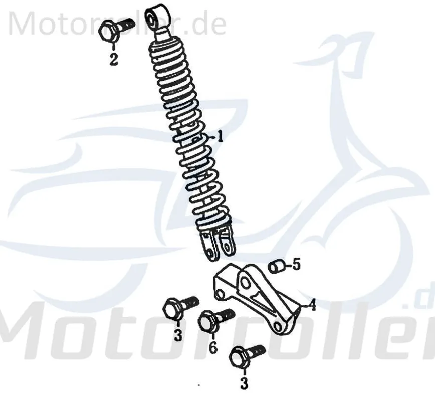 Saisonangebot Jonway RMC-G 50 Sechskantschraube Halter 50ccm 2Takt 83686 Befestigung Halterung Flachkopfschraube Sechskant-Schraube Bundschraube