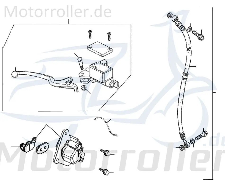 Expressversand Kreidler STREET 125 DD Bremsbeläge Roller 125ccm 4Takt 91511 Bremsbelag Bremsklötze Bremsbacken Bremsschuhe Bremsbelagsatz Bremssteine
