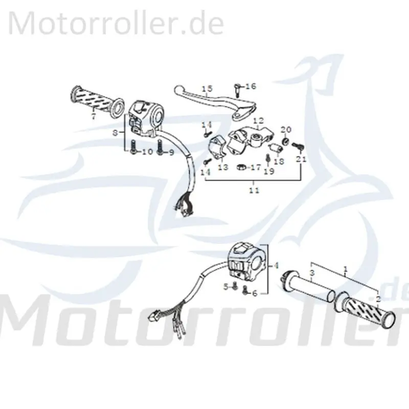 Sonderangebot Kreidler STREET 125 DD Kupplungshebel Arm 125ccm 4Takt 91351 Kupplungsgeber Kupplungsarm 125ccm-4Takt Scooter Qingqi Ersatzteil Service