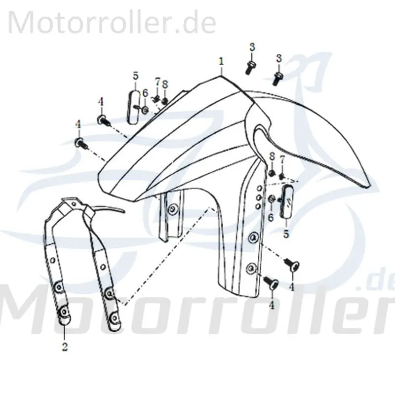 Highlight Kreidler STREET 125 DD Halter Roller 125ccm 4Takt FIG.C20-2 Halterung Haltebügel Halteblech Halte-Blech Halte-Bügel 125ccm-4Takt