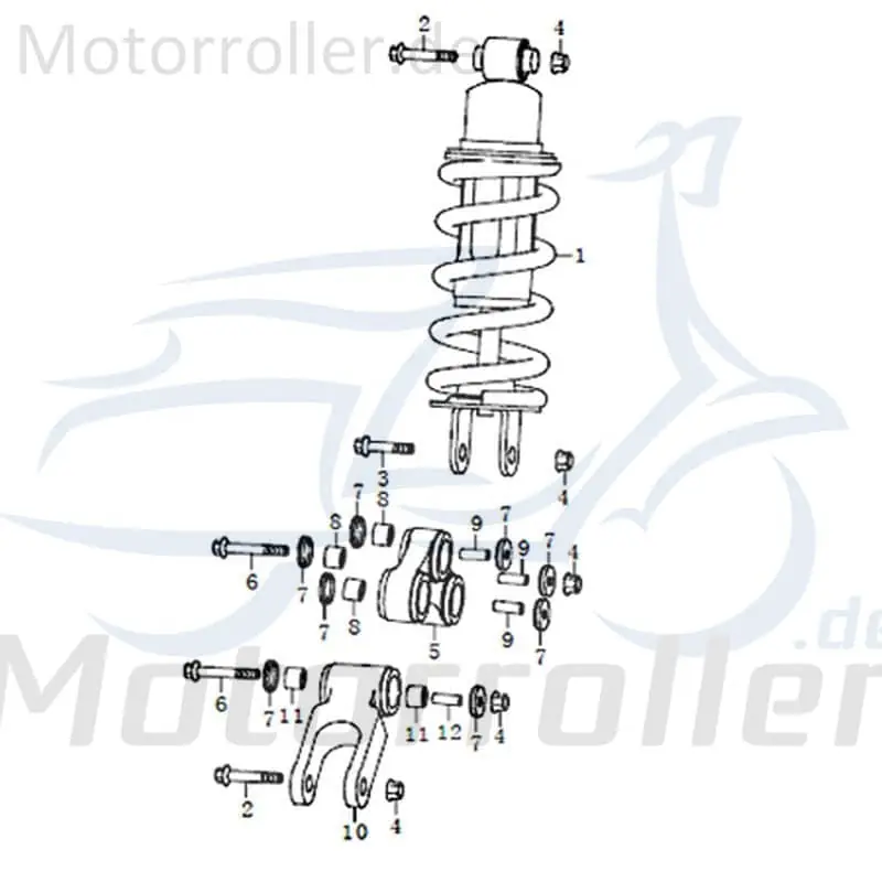 Abdeckscheibe Stossdämpfer Motorroller 91545 Letzte Chance