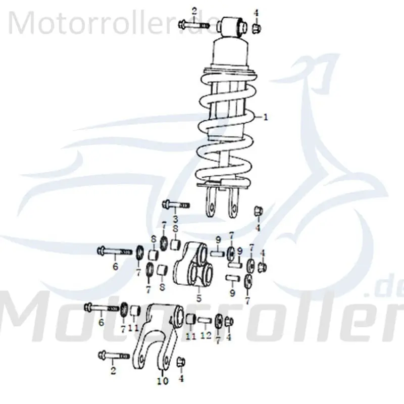 Direktkauf Kugellager HK162212 Stossdämpfer Motorroller 91549