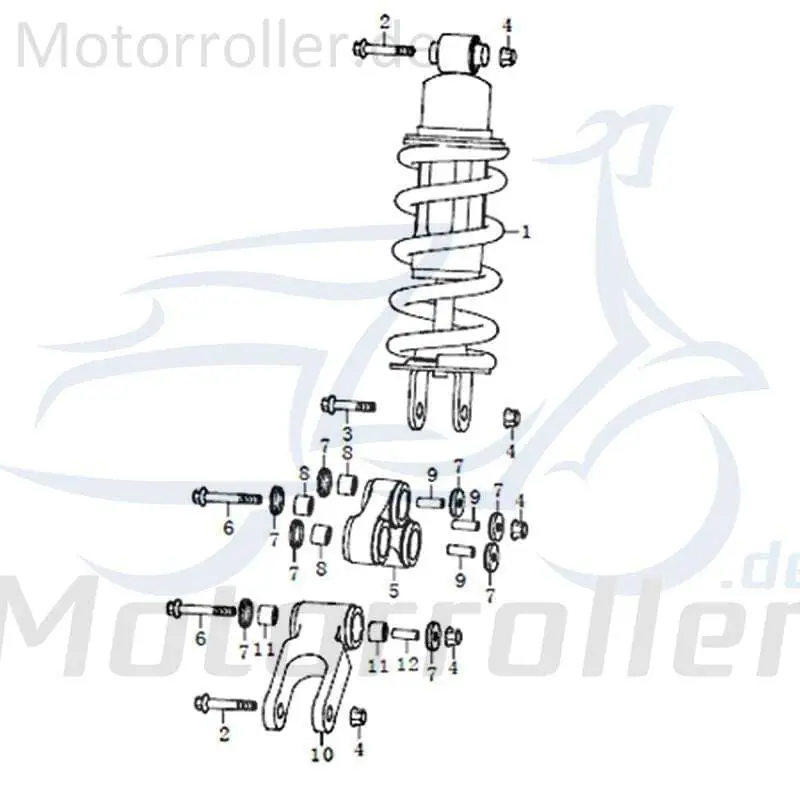 Letzte Chance Kreidler STREET 125 DD Buchse Hülse 125ccm 4Takt FIG.C25-9 Distanzhülse Lagerbuchse Distanz-Hülse Distanzbuchse Passhülse Passbuchse