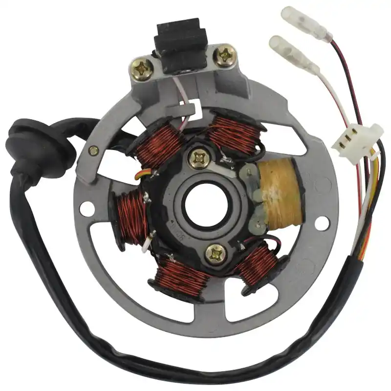 Sonderaktion Rex 25 Zündgrundplatte 50ccm 2Takt Stator Ankerplatte 1E40QMB YY50QT-28 50cc 2T Minarelli liegend Zündplatte Lichtmaschine