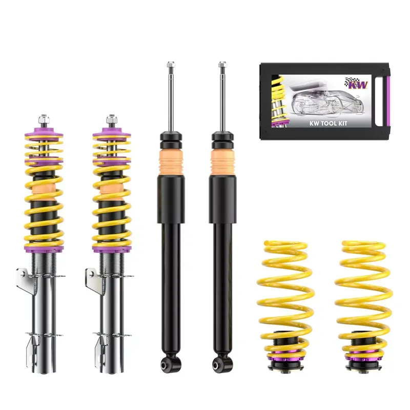 KW Gewindefahrwerk V1 inox passend für VW New Beetle (9C_, 1C1) 01/1998–07/2012 Neue Kollektion